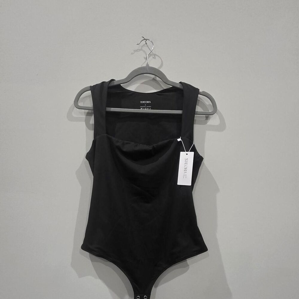 Reoria Women's Black Bodysuit